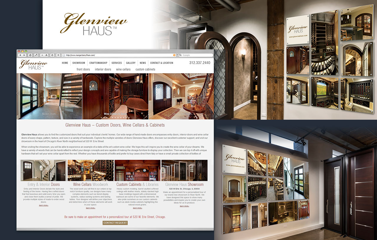Glenview Haus Branding, Web Design, Graphic Art