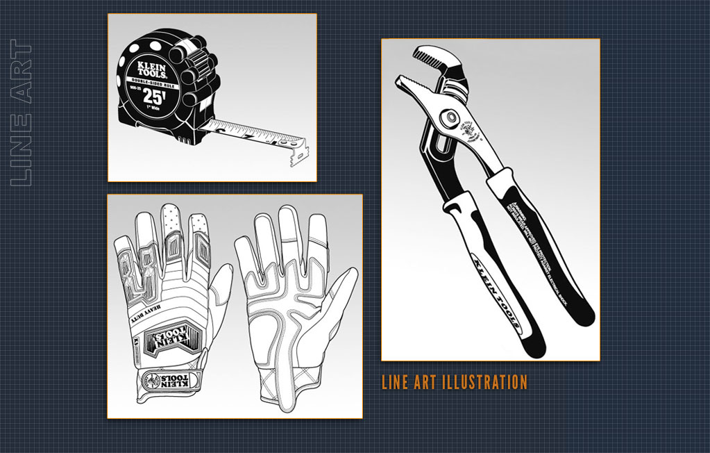 Technical Illustration, Lineart, Color Illustration, Animals, Nature, People, Hands, Instructions,  Line Art Illustration