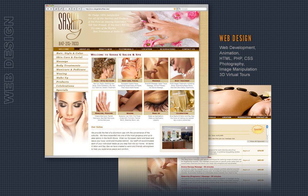 Web Design & Development, Search Engine Optimization (SEO), HTML, PHP, Javascript, Flash Animation