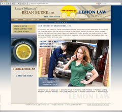 Law Office if Brian Burke - Lemon Law Website
